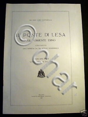 Novara - Die Lesa-Brücke über den Erno-Bach - 1927