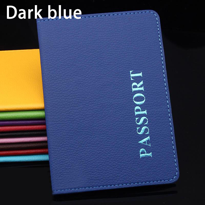 1PC PU Leather Passport Cover Case Holder Travel Purse ID Card Cover