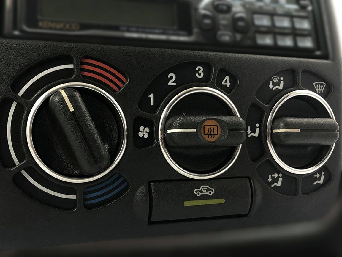 Fits Vauxhall Astra 1991-2002 Aluminum Rings for Vent Regulator Heater Control x3