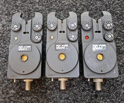 3 × Delkim STD (Standard) Bissanzeiger - Rot, Blau & Weiß - Oldschool Angeln TOP