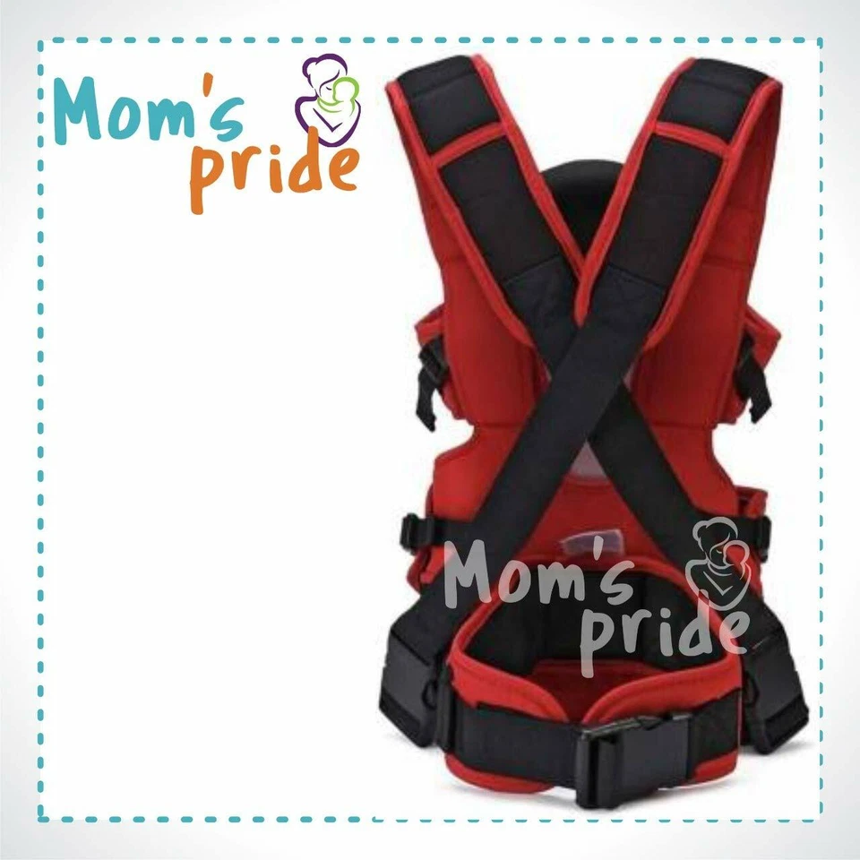 Baby Carry Bag Backpack Sling Back Position | Front Position Carrier -Red - Image 2 of 4