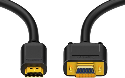 2m HDMI zu VGA Adapter-Kabel D-Sub 15 Pin 1080P Beamer Computer Monitor Laptop