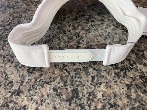PORSCHE DESIGN NIB WHITE ADJUSTABLE SPORT VISOR W/PORSCHE SCRIPT IMADE IN 2022. - Picture 7 of 15
