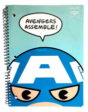 Yoobi x Marvel Avengers Assemble 1 Subject Spiral Notebook 100 Pages 2 Pockets