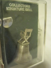 NOS Pewter UNIVERSAL STUDIOS DIRECTORS CHAIR Miniature Bell IN CASE