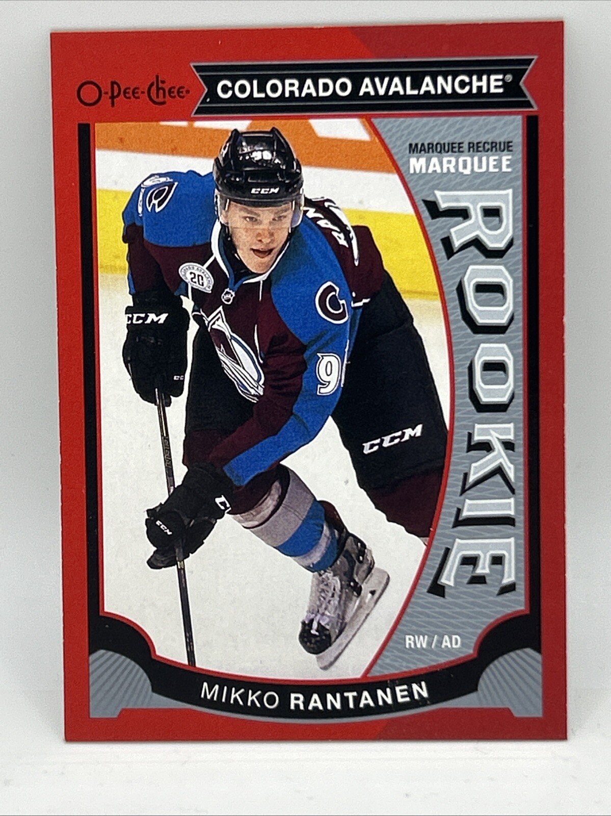 2015-16 Upper Deck O-Pee-Chee Update Mikko Rantanen Red Border #U49 Rookie RC