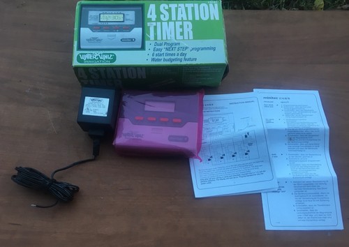 Water Whiz Minitec 4-Station Irrigation Timer 9201 Dual Program 6 Start Times