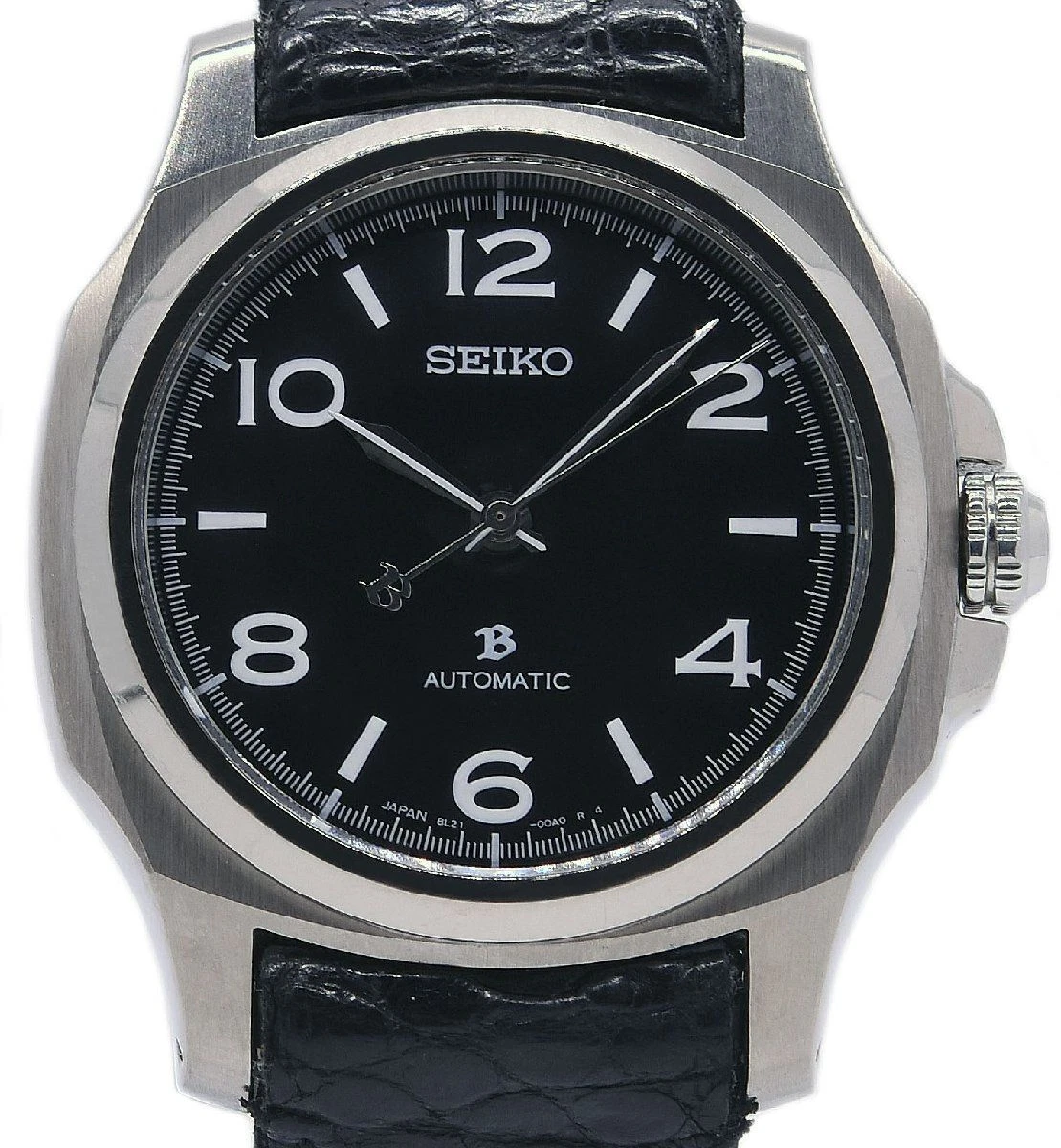 Seiko Brightz SAGL003 Titanium Enamel Black Slv 10Bar Automatic Mens Watch
