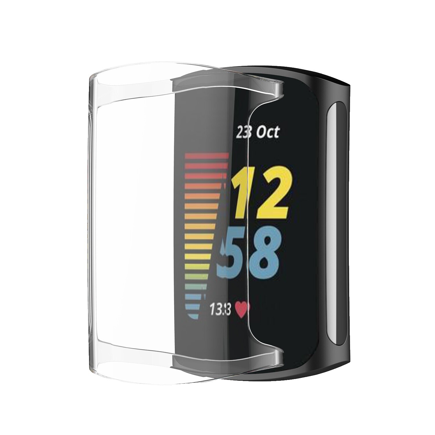 BROTECT Full-Cover Screen Protector voor Fitbit Charge 6 2 Stuks - Full-Screen Schermbeschermer, 3D Curved