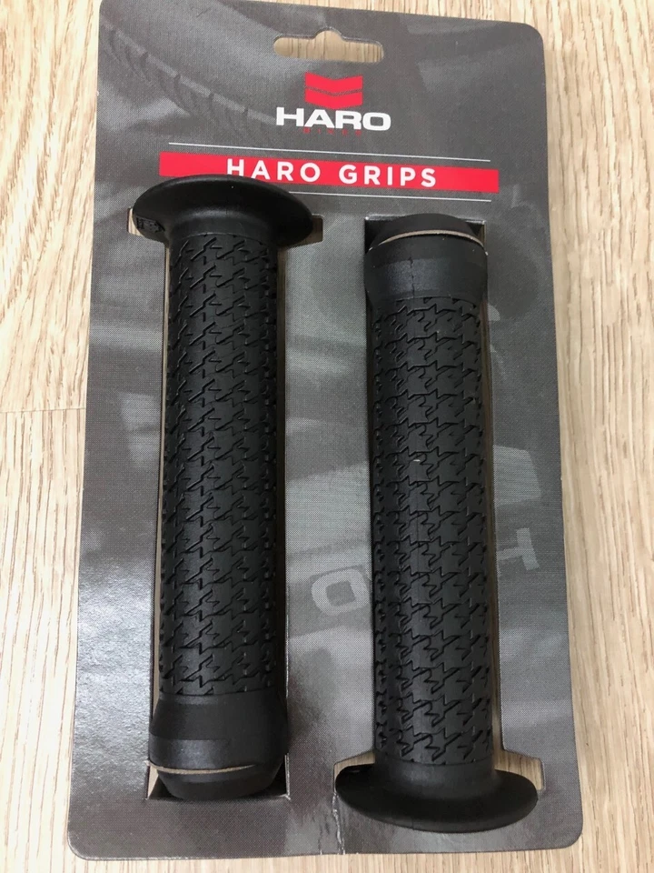 New BMX Haro Stitch Grip Set Flanged Black Colour - Image 4 of 4