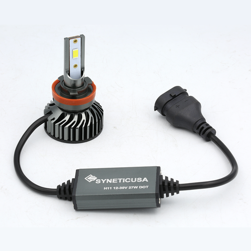 SYNETICUSA H11 H8 H9 CSP LED Headlight Kit Hi Low Beam Light Bulb White Light - Picture 3 of 10
