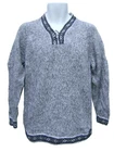 WHOLESALE LOT OF 10 100% ALPACA INDU V-NECK PULLOVER SWEATERS WITH TIE 6V