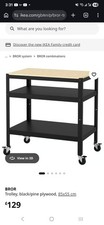 Trolley On Wheels Kitchen Storage Utility Cart with Multi-Tier Shelves
