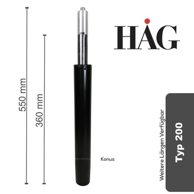   HAG Gasdruckfeder / Gasfeder / Feder  -Typ 200- für Capisco Puls Creed Tion