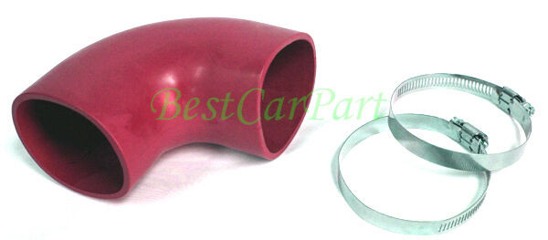 RED 3"-2.75" Air Intake Elbow 90 degree Reducer Coupler Hose