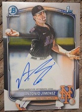 💥2025 1st Bowman Draft Chrome Auto Antonio Jimenez #CPA-AJ (Read)