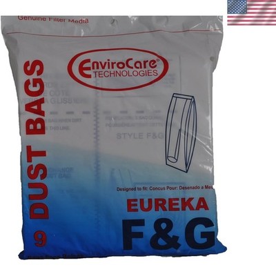 Eureka F&G Compatible Vacuum Bags - 9 Pack of Lightweight and Durable Dust Bags
