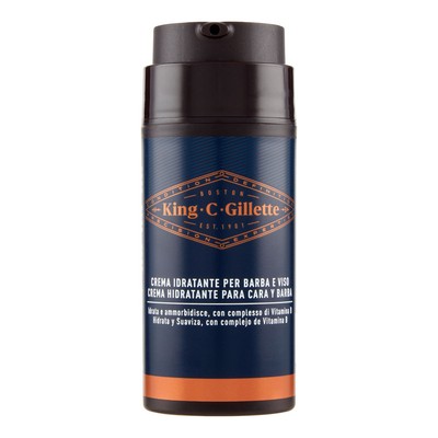 Crema Idratante Barba E Viso King C. Gillette 100ml