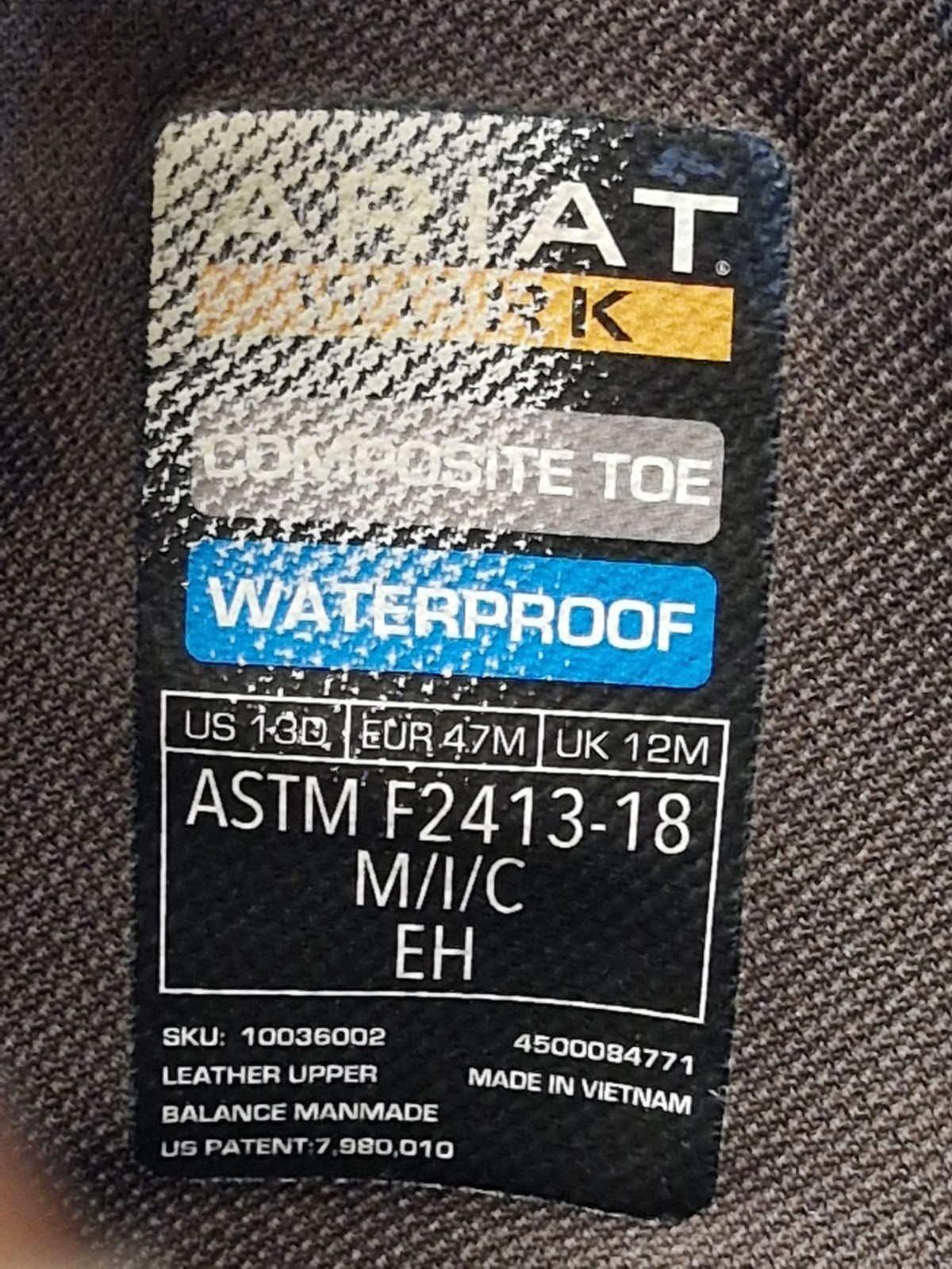 Ariat WorkHog Composite Toe Waterproof Pull-On Wo… - image 13