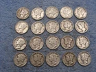 20 SILVER MERCURY DIMES WITH DATES lot 10