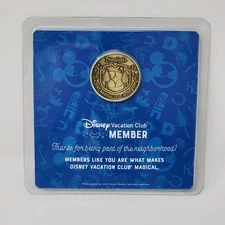 New! DVC Disney Vacation Club Member Collectible Coin Medallion Disneyland 2023