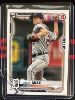 2021 Bowman #31 Casey Mize Rookie RC Detriot Tigers