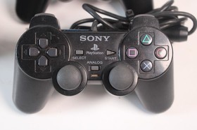 Sony PlayStation 2 PS2 Slim SCPH-77001 Console Bundle w/5 Games, 2 controllers