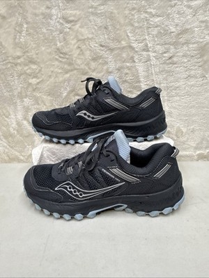 Saucony Woman s Sz 8.5 Excursion TR13 Gray Blue Run Anywhere Gore-Tex Shoes