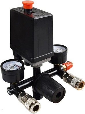 Air Compressor Pressure Switch Control Valve And Regulator Gauges,Pressure .....