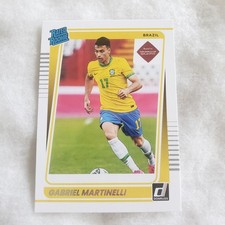 2021-22 Panini Donruss Road to Qatar Gabriel Martinelli Rated Rookie Card . rookie card picture