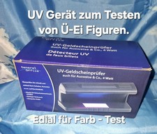 Ü- Ei - UV Testgerät für Figuren , Testen Sie auf Farbecht bei Figuren!