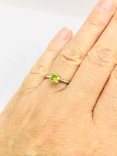 0.75ct VS1 Canary-Yellow Diamond Solitaire Engagement Ring 2.6g, Size 6