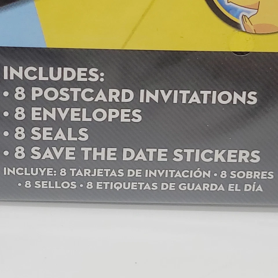 NUEVO 2014 Pokemon Invitaciones de Fiesta 8pk con Sobres Pokemon Pikachu y Amigos Foto 4 de 4