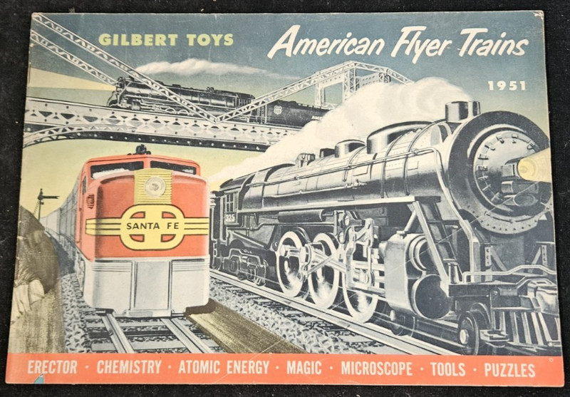 Gilbert Toys American Flyer Trains 1951 Catalog