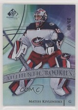 2020 Upper Deck SP Game Used Authentic Rookies 23/80 Matiss Kivlenieks #131 0gn4
