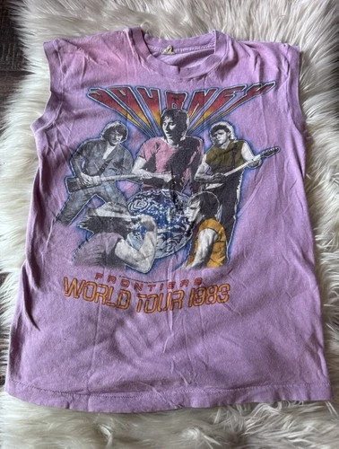 Journey Vintage Frontiers World Tour Sleeveless Concert 1980s vintage concert t-shirt, vintage, single stitch, B+ condition