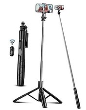 71" Phone Tripod Selfie Stick, All A- 70.86Inch Reinforced Stability Black