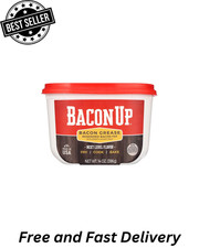 Bacon Up Bacon Grease 14 oz Tub, Fry Cook Bake Griddle Seasoning, Animal Fat