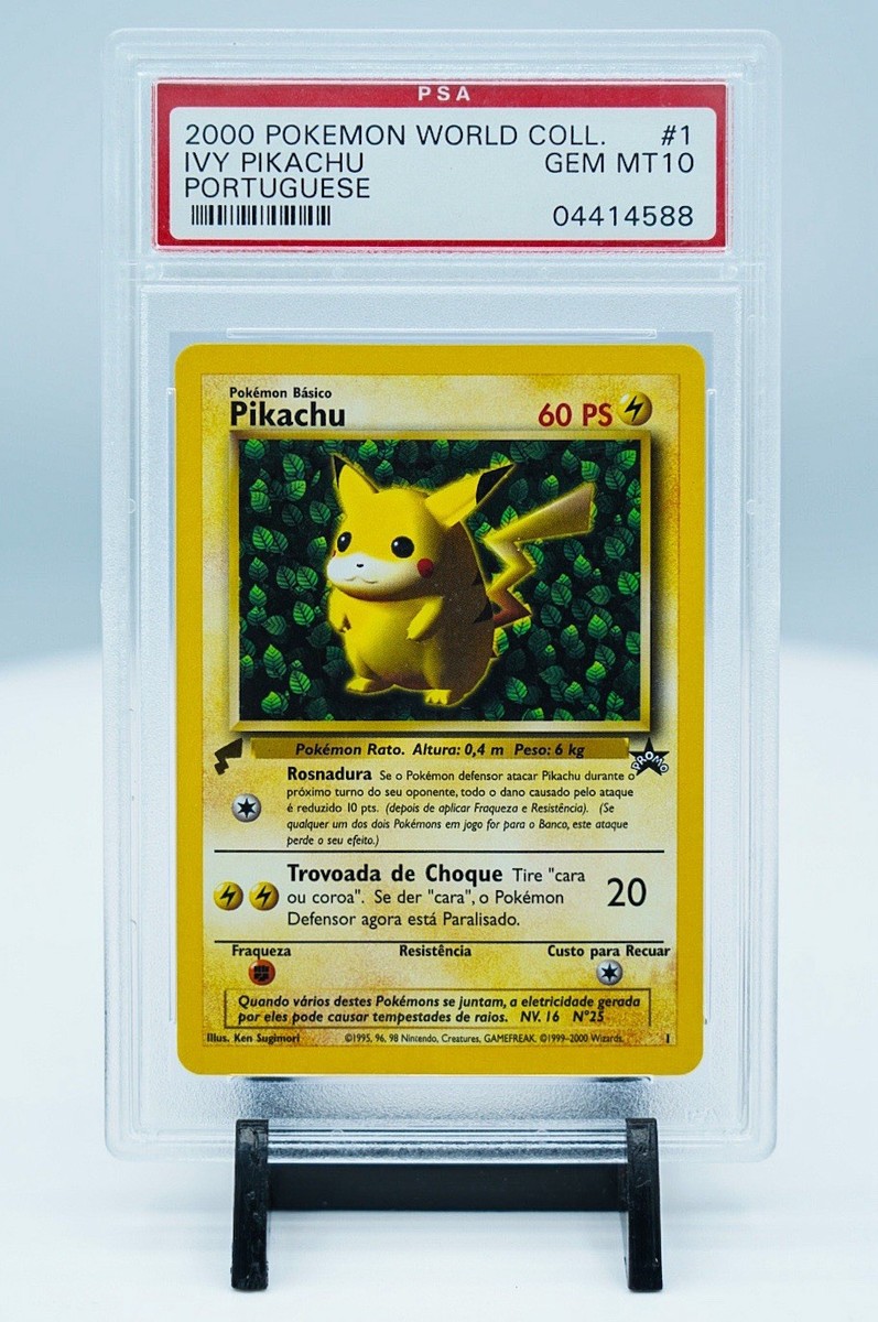 2000 Pokémon Ivy Pikachu #1 GEM MINT PSA 10 World Collection