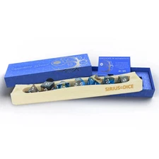 7-Set Sapphire Grove Blue Resin With Nanmu-Style Phoebe Zhennan Wood And White