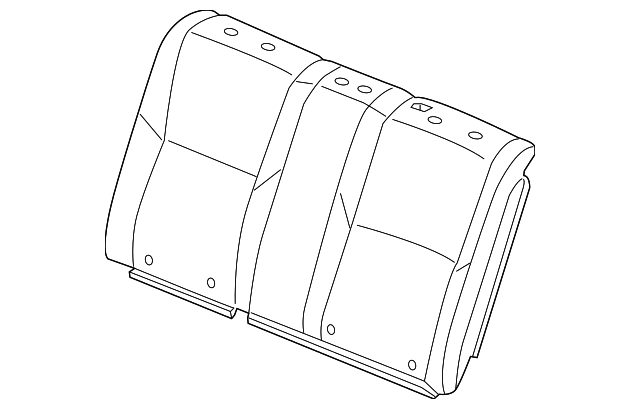 Genuine Honda Seat Back Cover 82121-TS8-A21ZA