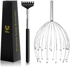 Head Massager 28 Fingers Scalp Massager Head Scratcher, Back Massage Back Scratc