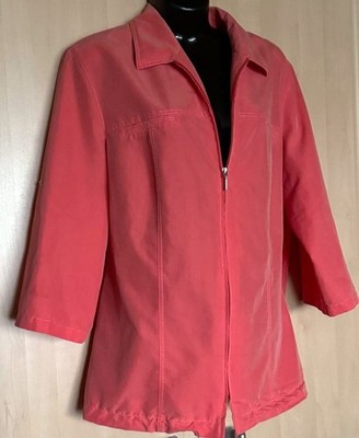 ERFO Blusenjacke Ärmel 7/8 Blazer Gr 44 Reißverschluss - pflegeleicht sehr chic