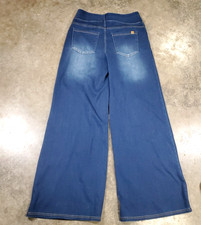 Halara Flex High Waist Wide Leg Athleisure Pull On Jeans New Womens Size M Reg