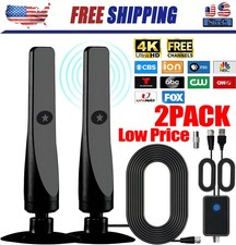 4K Rewave Antena, TV Antenna, Suction Cup TV Antenna Plug Play 3m Cable 2025 USA