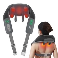 Cordless Neck Massager with Heat, 4D Shiatsu Shoulder Back Deep Tissue, Neck ...