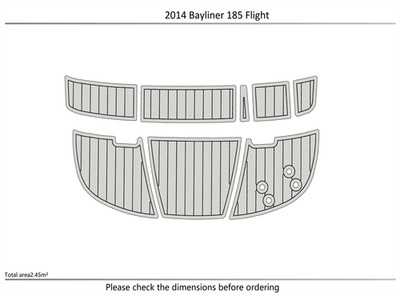 DuraEVA Seadek EVA Foam Boat flooring 2013 Bayliner 185 Flight