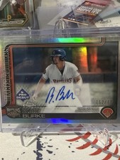 Blake Burke 2025 Topps Pro Debut Chrome PDC-178 Refractor Auto 152/199