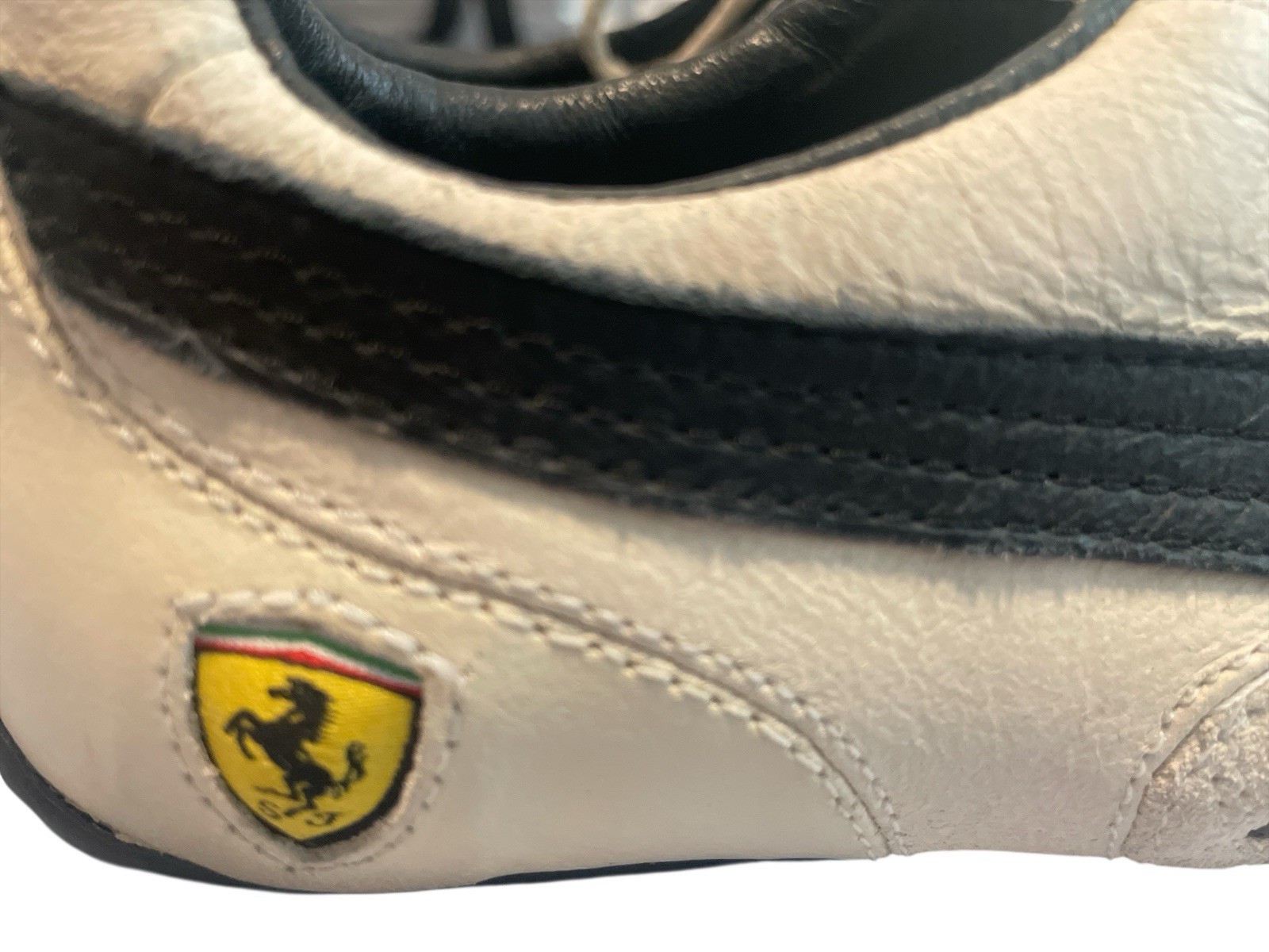 Puma Ferrari Vintage Supersqualo Leather Shoes- US Size 9.5 Men’s Cream thumbnail 5