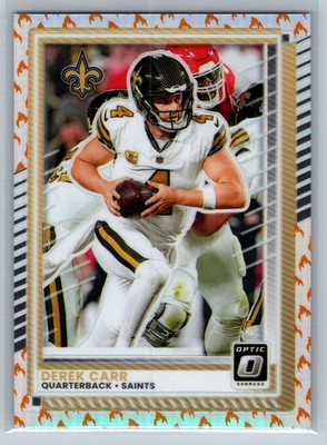 2025 Panini Optic Derek Carr Fire Emoji
